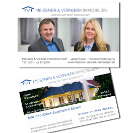 Bodensee-Design - Referenz Visitenkarten - Meissern & Vorwerk Immobilien Essen